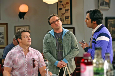 Raj Koothrappali Kunal Nayyar Nathan Fillion Leonard Hofstadter Johnny Galecki TV Show The Big Bang Theory HD Desktop Wallpaper | Background Image