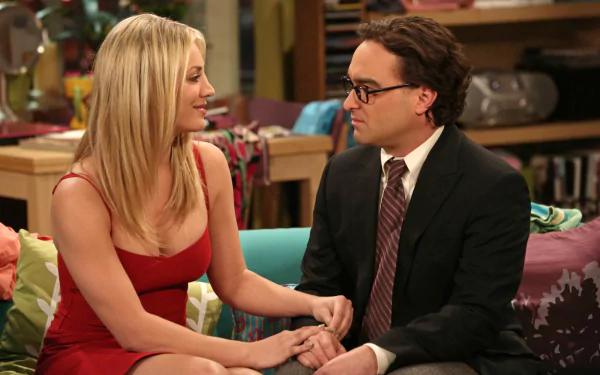 Penny (The Big Bang Theory) Kaley Cuoco Leonard Hofstadter Johnny Galecki TV Show The Big Bang Theory HD Desktop Wallpaper | Background Image