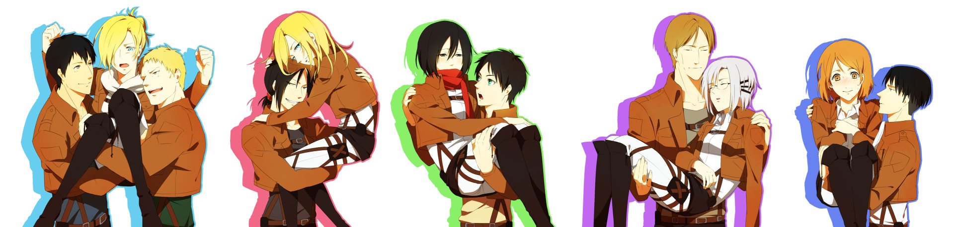 Download Ymir (Attack On Titan) Rico Brzenska Reiner Braun Petra Ral Armin Arlert Mikasa Ackerman Levi Ackerman Ian Dietrich Eren Yeager Historia Reiss Bertholdt Hoover Annie Leonhart Anime Attack On Titan Eren & Mikasa Wallpaper