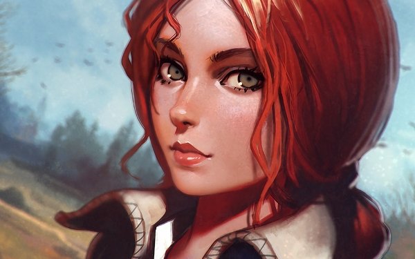 Video Game The Witcher 3: Wild Hunt The Witcher Face Triss Merigold Red Hair HD Wallpaper | Background Image