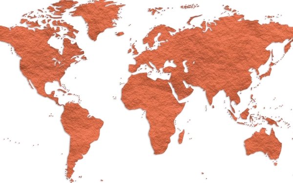 Misc World Map orange Minimalist Texture HD Wallpaper | Background Image