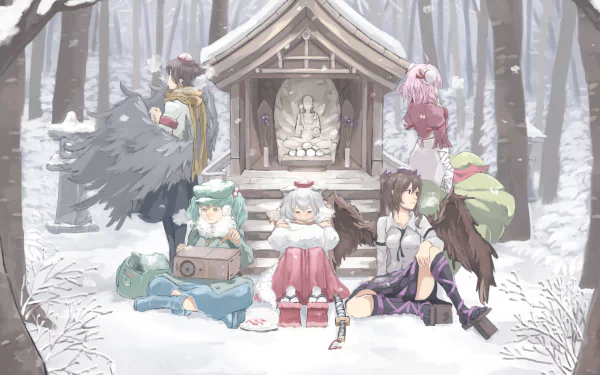 Aya Shameimaru Nitori Kawashiro Momiji Inubashiri Kasen Ibaraki Hatate Himekaidou Anime Touhou HD Desktop Wallpaper | Background Image