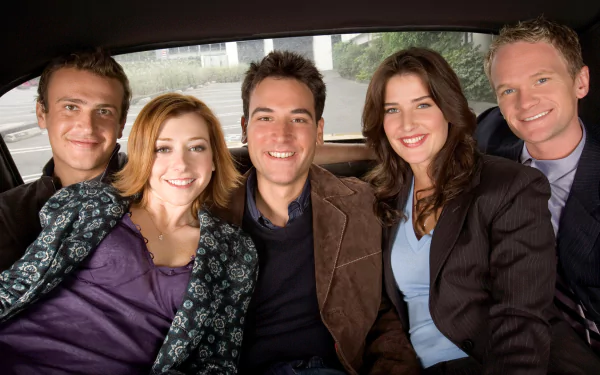 Ted Mosby Robin Scherbatsky Neil Patrick Harris Marshall Eriksen Lily Aldrin Josh Radnor Jason Segel Cobie Smulders Barney Stinson Alyson Hannigan TV Show How I Met Your Mother HD Desktop Wallpaper | Background Image