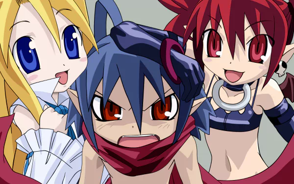Flonne (Disgaea) Etna (Disgaea) Laharl (Disgaea) Anime Disgaea HD Desktop Wallpaper | Background Image
