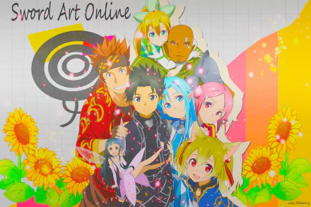 Klein (Sword Art Online) Ryoutarou Tsuboi Andrew Gilbert Mills Leafa (Sword Art Online) Suguha Kirigaya Rika Shinozaki Lisbeth (Sword Art Online) Silica (Sword Art Online) Keiko Ayano Yui (Sword Art Online) Asuna Yuuki Kirito (Sword Art Online) Sword Art Online Kazuto Kirigaya Anime Sword Art Online II Kirito And Asuna HD Desktop Wallpaper | Background Image