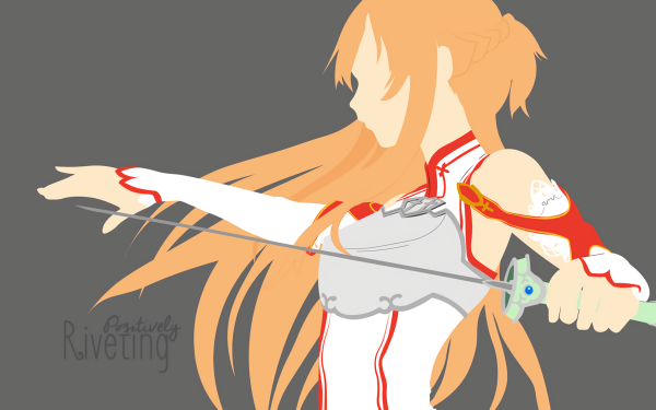 Anime Sword Art Online Asuna Yuuki Minimalist HD Wallpaper | Background Image