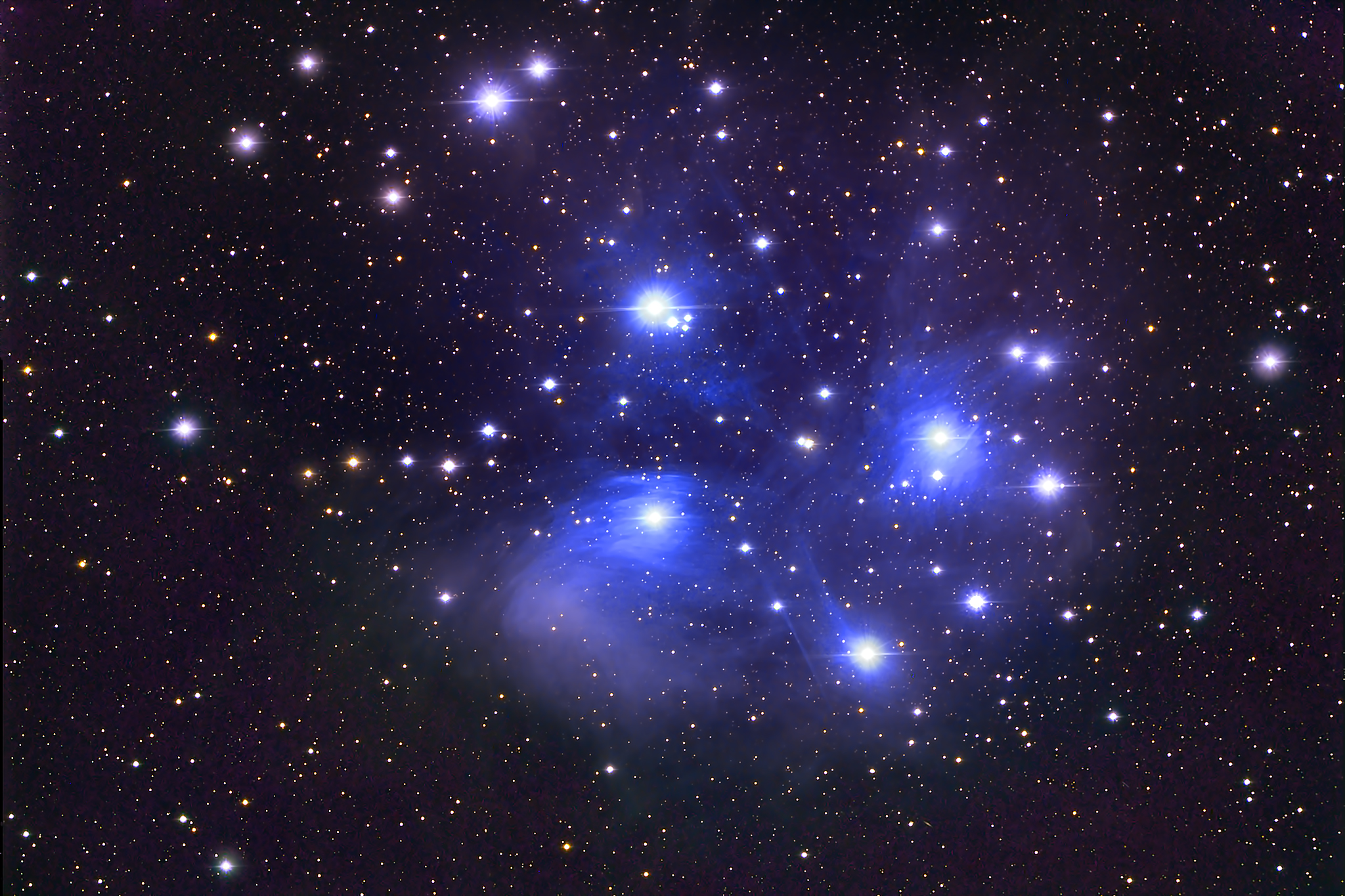 M45, The Pleiades (Seven Sisters) by Dylan O’Donnell