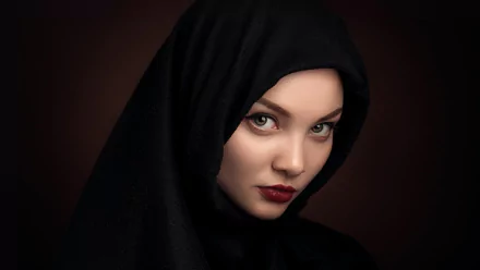 hazel eyes lipstick model woman face HD Desktop Wallpaper | Background Image