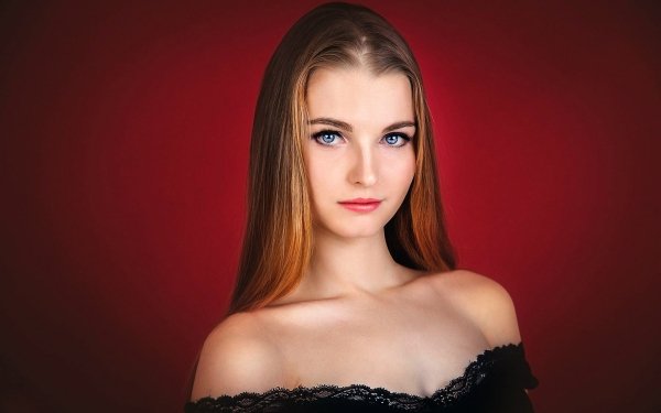 Women Model Brunette Blue Eyes HD Wallpaper | Background Image