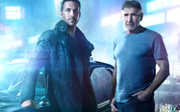 Officer K (Blade Runner 2049) Rick Deckard Ryan Gosling Harrison Ford movie Blade Runner 2049 HD Desktop Wallpaper | Background Image