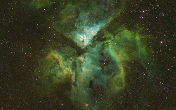 carina nebula star keyhole nebula green space galaxy Sci Fi nebula HD Desktop Wallpaper | Background Image