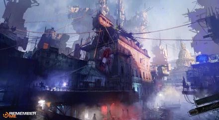 futuristic building city video game Remember Me futuristic city Futuristic Gaming HD Desktop Wallpaper | Background Image