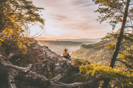  Taking in the beauty, Starr Mountain, Etowah, United States by Chad Madden