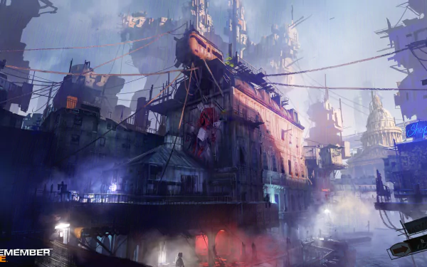 futuristic building city video game Remember Me futuristic city Futuristic Gaming HD Desktop Wallpaper | Background Image