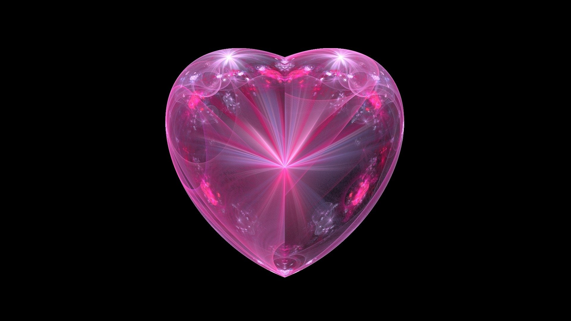 Download Love Pink Artistic Heart HD Wallpaper by Ann-McLaren