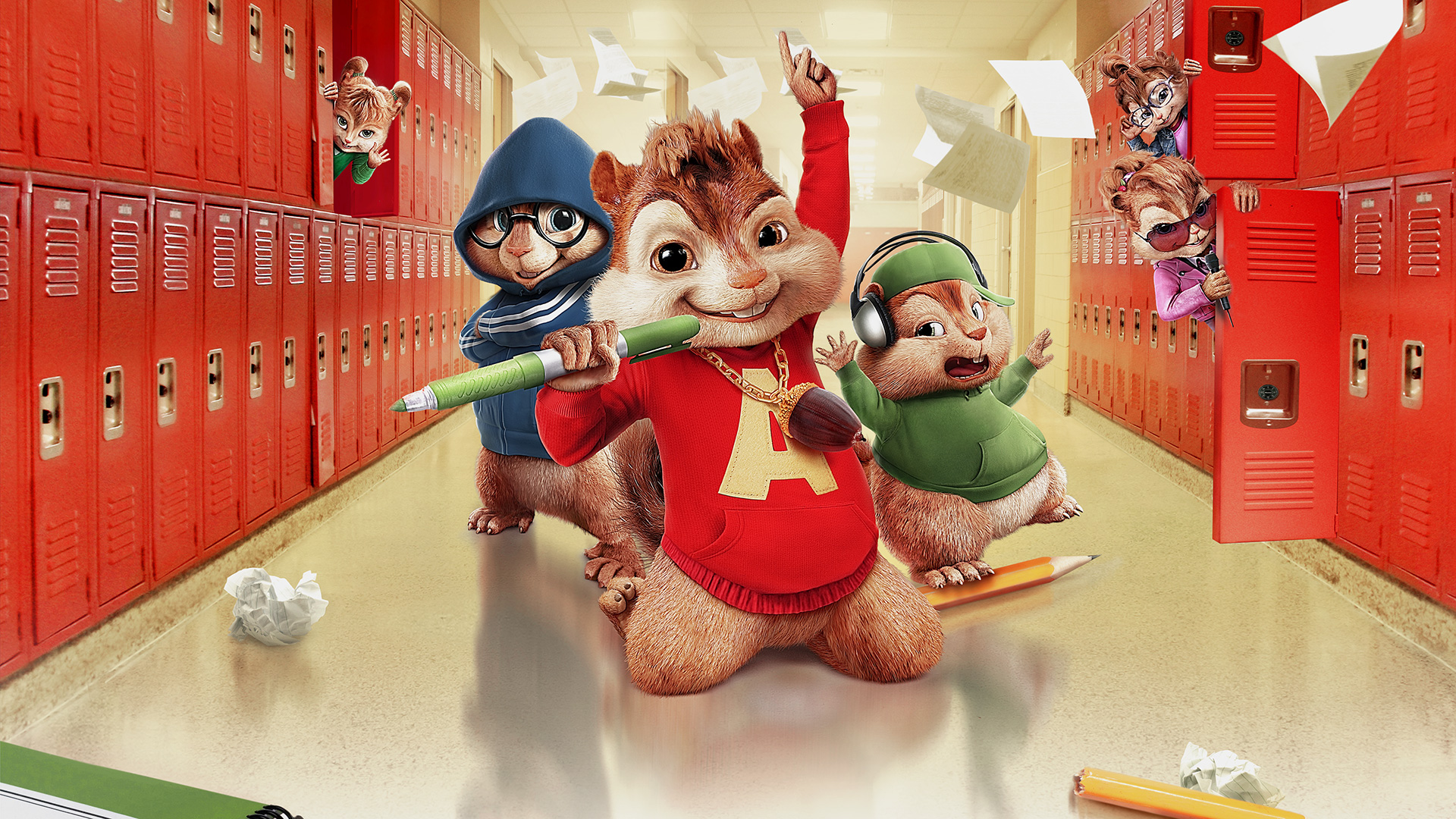 Movie Alvin and the Chipmunks: The Squeakquel HD Wallpaper | Background Image