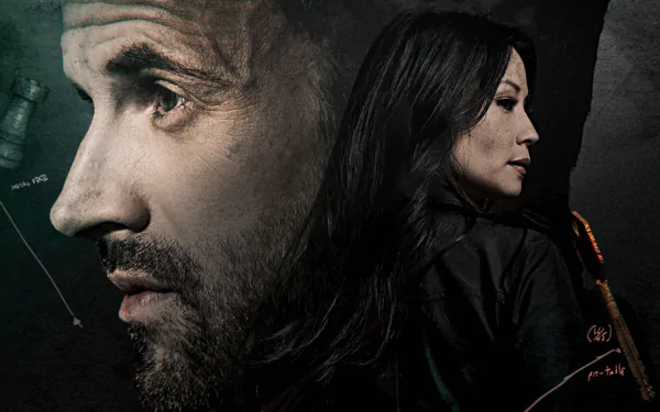 Lucy Liu Dr. Joan Watson Jonny Lee Miller Sherlock Holmes TV Show Elementary HD Desktop Wallpaper | Background Image