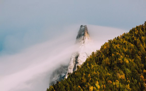 peak nature fog HD Desktop Wallpaper | Background Image