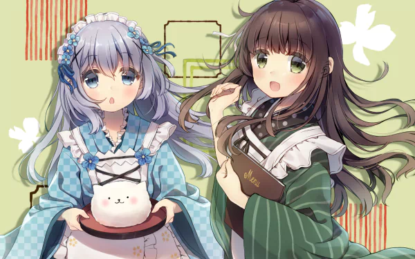 Chiya Ujimatsu Chino Kafū Anime Is the Order a Rabbit HD Desktop Wallpaper | Background Image
