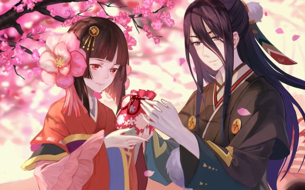 Anime Onmyoji Valentine's Day HD Wallpaper | Background Image