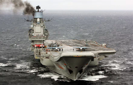 jet fighter aircraft carrier warship military Russian aircraft carrier Admiral Kuznetsov HD Desktop Wallpaper | Background Image