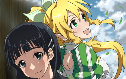 Leafa (Sword Art Online) Suguha Kirigaya Anime Sword Art Online HD Desktop Wallpaper | Background Image
