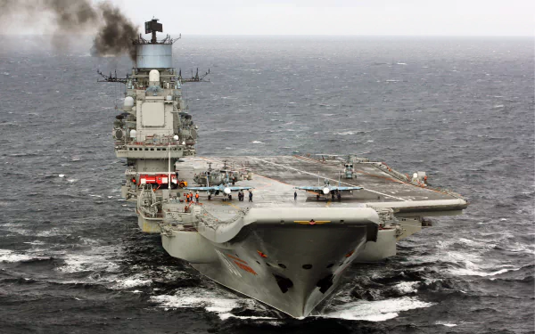 jet fighter aircraft carrier warship military Russian aircraft carrier Admiral Kuznetsov HD Desktop Wallpaper | Background Image