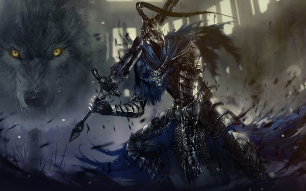 Video Game Dark Souls Artorias the Abysswalker Sif Warrior Wolf Armor Sword HD Wallpaper | Background Image