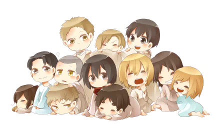 Marco Bott Connie Springer Reiner Braun Bertholdt Hoover Sasha Blouse Jean Kirstein Annie Leonhart Ymir (Attack on Titan) Armin Arlert Historia Reiss Mikasa Ackerman Eren Yeager Anime Attack on Titan HD Desktop Wallpaper | Background Image