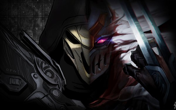 Video Game Crossover Overwatch League Of Legends Reaper Zed HD Wallpaper | Background Image