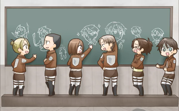 Petra Ral Levi Ackerman Hange Zoë Gunther Schultz Eren Yeager Erd Gin Auruo Bossard Anime Attack on Titan HD Desktop Wallpaper | Background Image