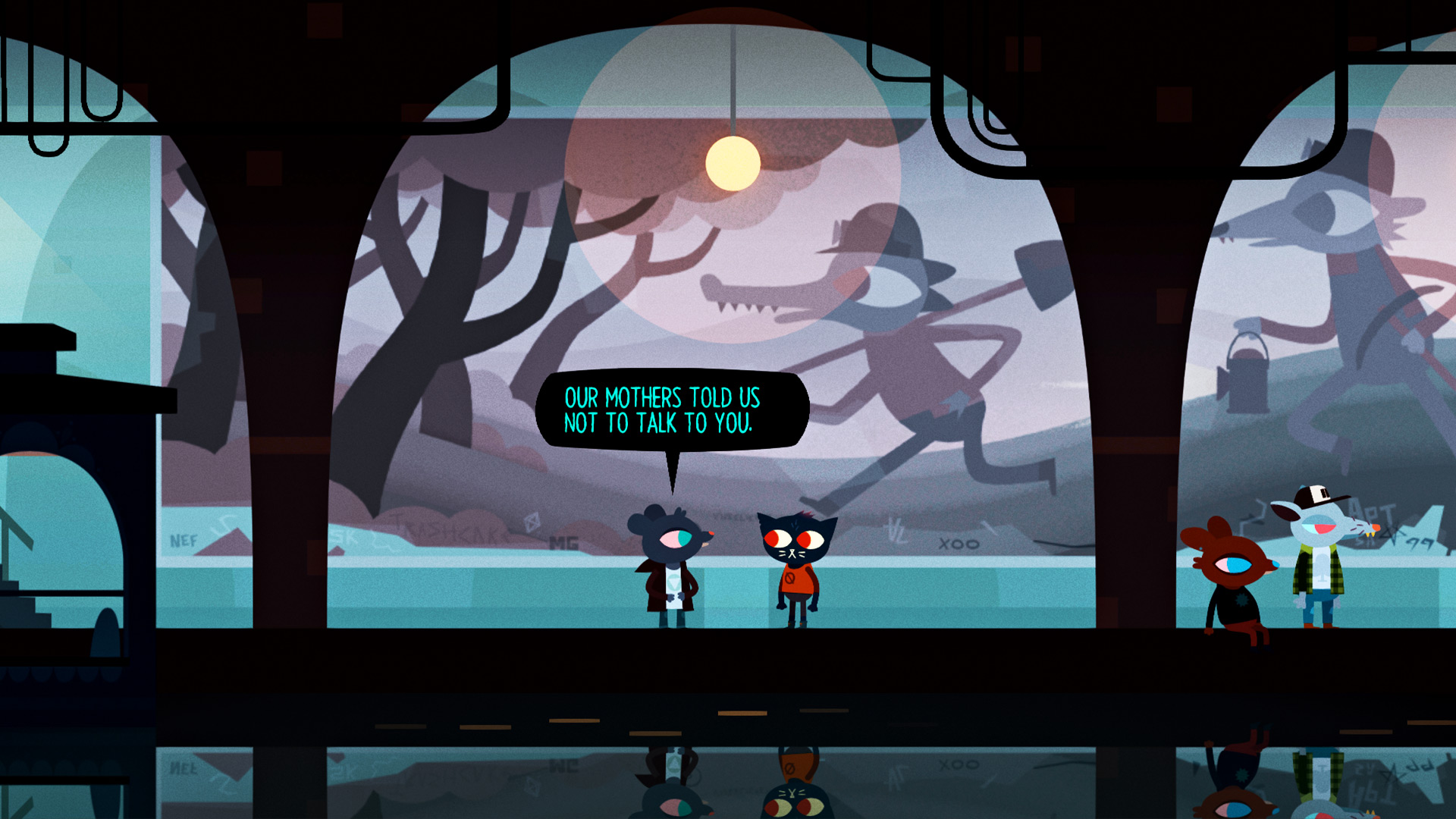 Download Night In The Woods Cute Cat PFP Wallpaper