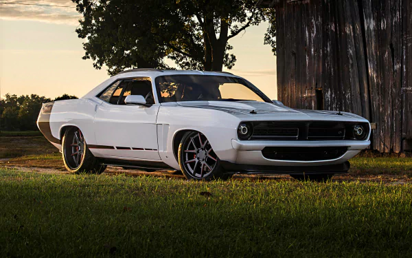 Mopar muscle car hot rod Abstract Plymouth Barracuda HD Desktop Wallpaper | Background Image