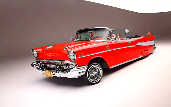 lowrider Chevrolet Bel Air Fuel-Injected Convertible vehicle Chevrolet Bel Air Convertible HD Desktop Wallpaper | Background Image
