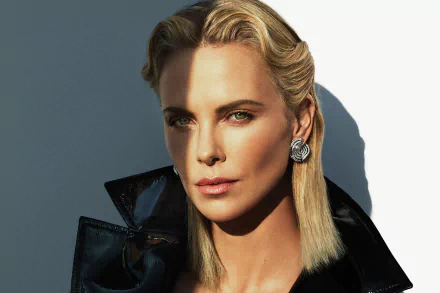 face green eyes blonde South African actress Celebrity Charlize Theron HD Desktop Wallpaper | Background Image