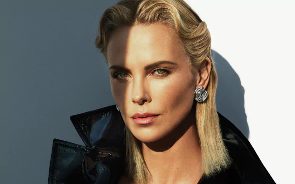 face green eyes blonde South African actress Celebrity Charlize Theron HD Desktop Wallpaper | Background Image