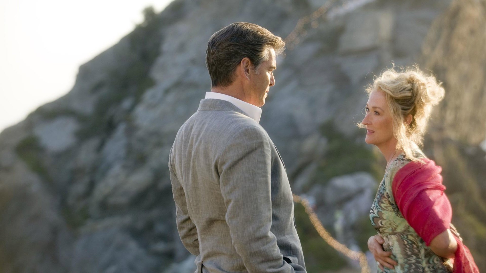 Download Meryl Streep Pierce Brosnan Movie Mamma Mia! HD Wallpaper