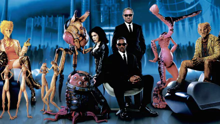 Lara Flynn Boyle Tommy Lee Jones Will Smith movie Men In Black II HD Desktop Wallpaper | Background Image