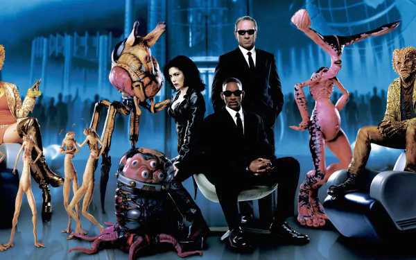 Lara Flynn Boyle Tommy Lee Jones Will Smith movie Men In Black II HD Desktop Wallpaper | Background Image
