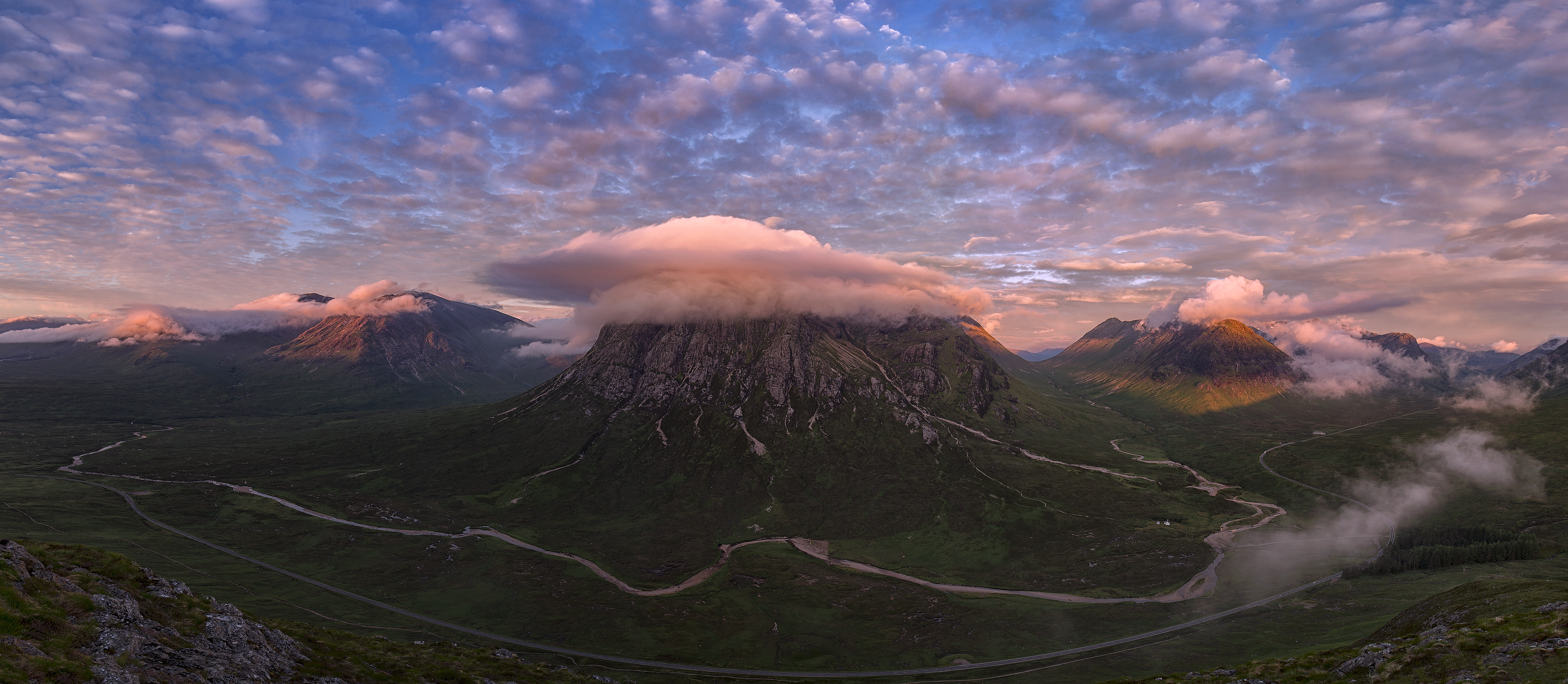Fog and Clouds over Mountain Range by John McSporran