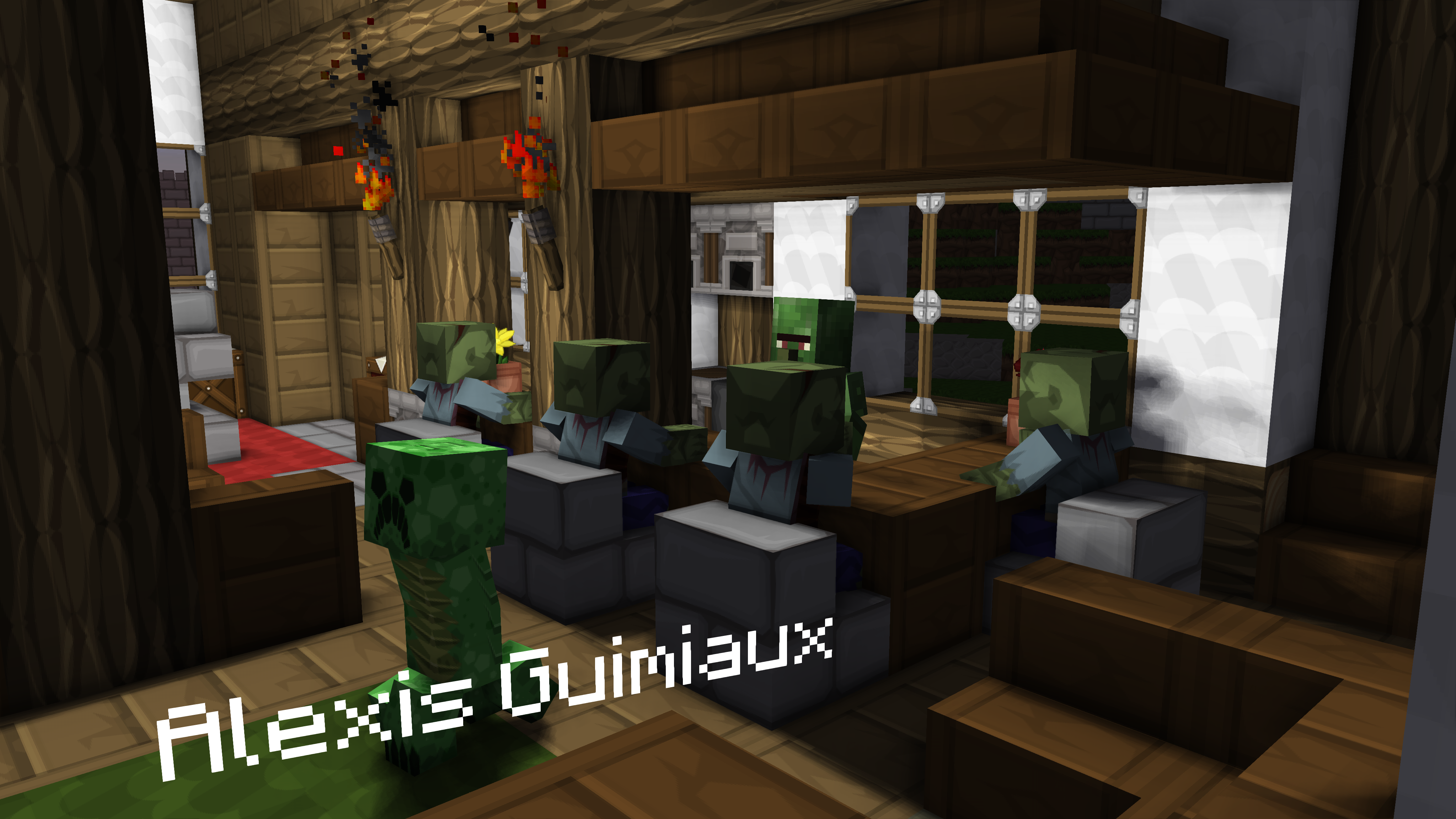 Creeper Render Acid Green Minecraft Wallpaper by patrika