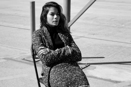 Black & White American actress Celebrity Michelle Monaghan HD Desktop Wallpaper | Background Image