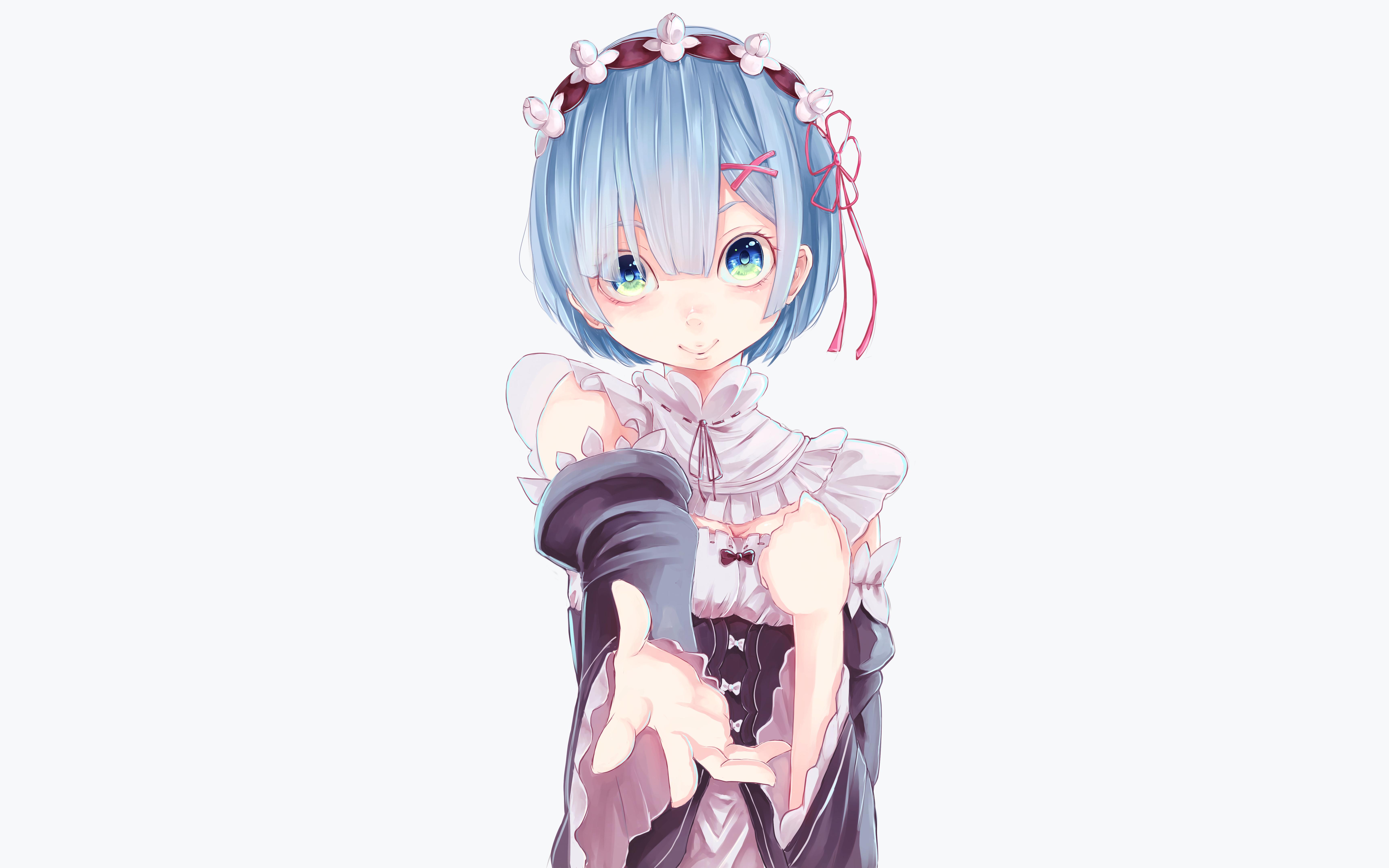 Rem Re:Zero Anime Girl 4K Wallpaper #4.2785