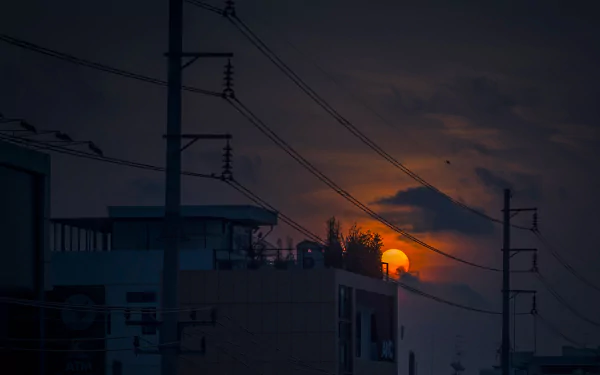 dusk building photography sunset HD Desktop Wallpaper | Background Image