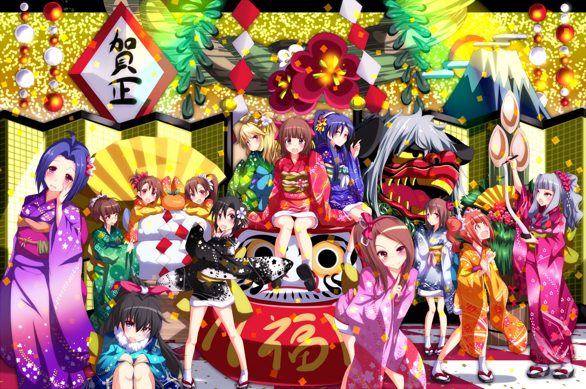 Download Takane Shijou Yayoi Takatsuki Yukiho Hagiwara Iori Minase Chihaya Kisaragi Haruka Amami Miki Hoshii Makoto Kikuchi Hibiki Ganaha Mami Futami Ami Futami Ritsuko Akizuki Azusa Miura Anime The IDOLM@STER HD Wallpaper