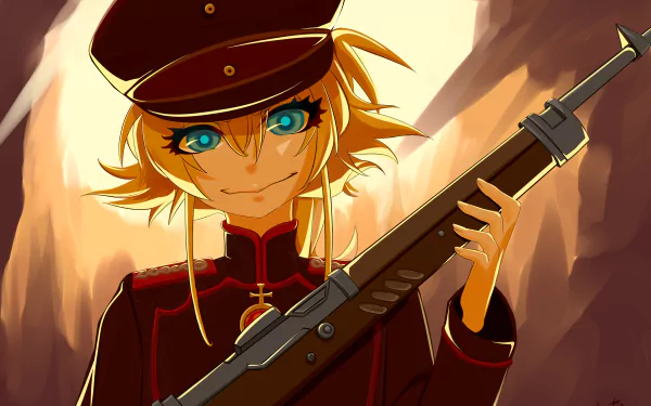 Tanya Degurechaff Anime The Saga of Tanya the Evil HD Desktop Wallpaper | Background Image