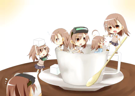 Last Order Sisters (Toaru Majutsu no Index) Mikoto Misaka Anime A Certain Magical Index HD Desktop Wallpaper | Background Image