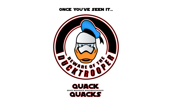 Sci Fi Star Wars Donald Duck Parody Stormtrooper HD Wallpaper | Background Image