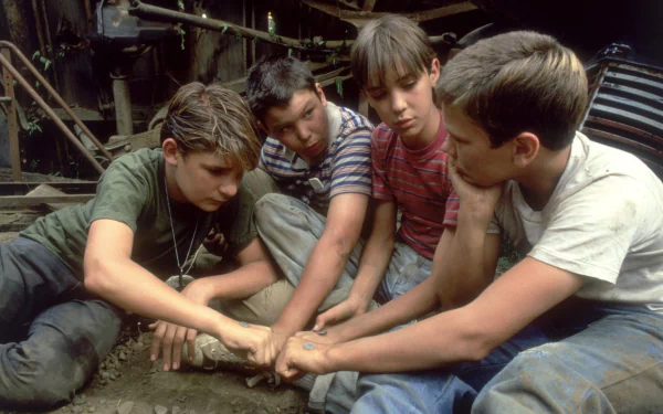 Jerry O'Connell River Phoenix wil wheaton corey feldman movie Stand by Me (1986) HD Desktop Wallpaper | Background Image