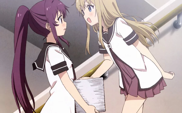 Kyōko Toshinō Ayano Sugiura Anime YuruYuri HD Desktop Wallpaper | Background Image